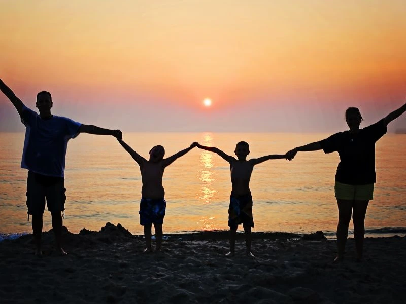 Zonsondergang op Lombok, Senggigi Beach