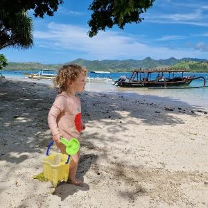 Senggigi Lombok met kinderen