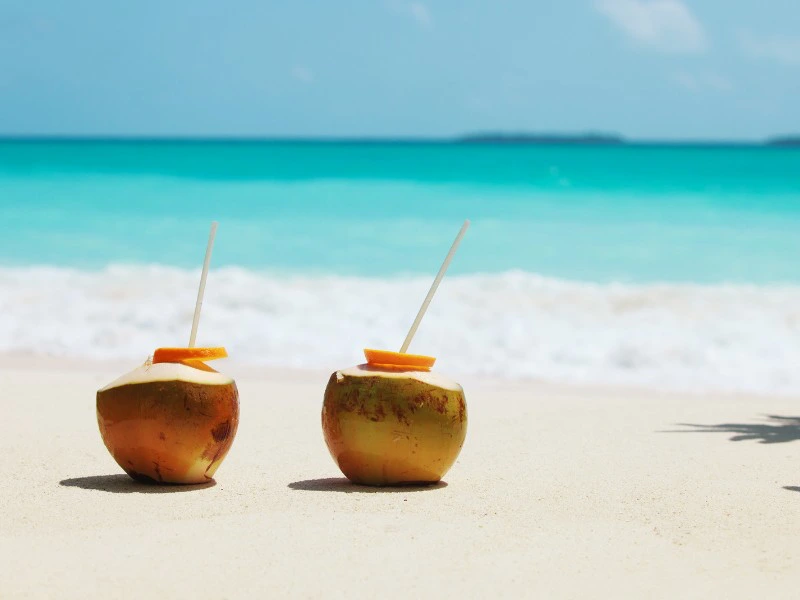 Kokosnoten op Gili eiland