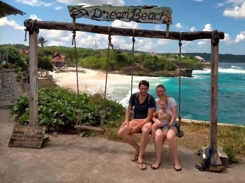 Dreambeach op Lembongan Bali gezinsreis
