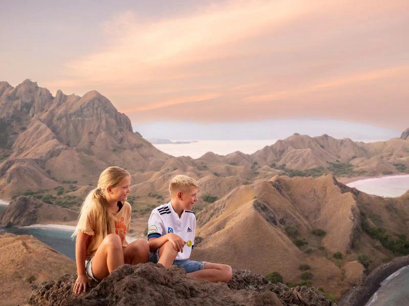 Uitzicht op Komodo Flores Indonesie