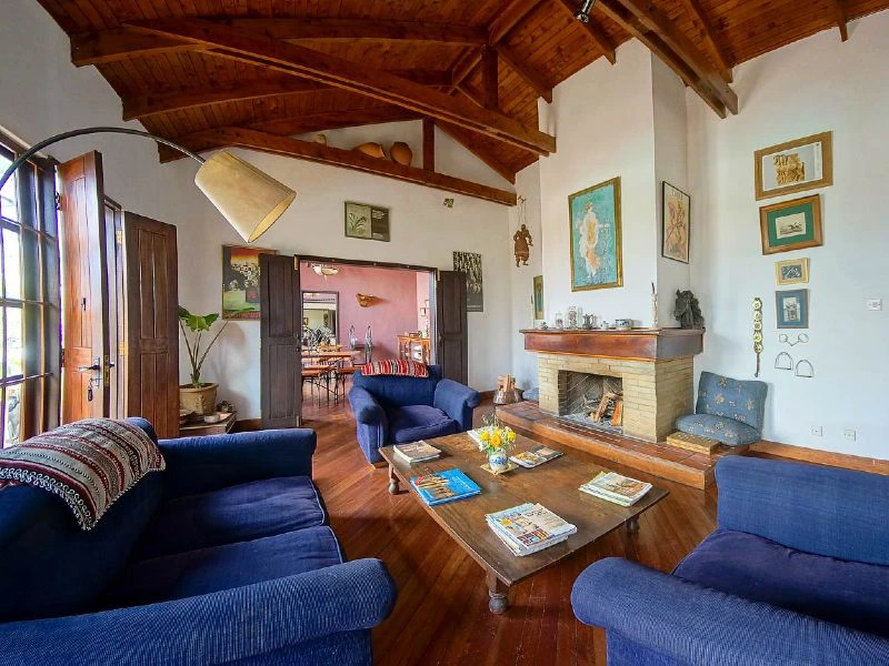 Nairobi guesthouse huiskamer