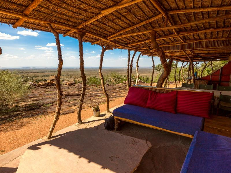 Loungeplek bij je lodge