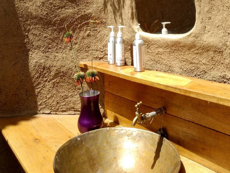 Badkamer bij de Masai