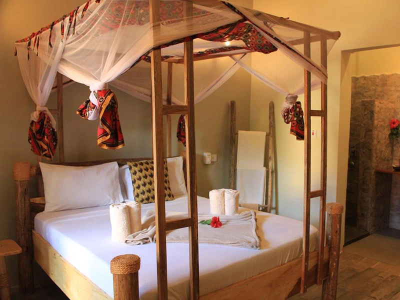 Slaapkamer lodge Moshi