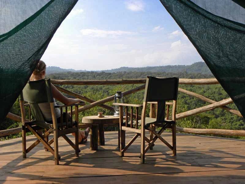 National Park Tanzania - veranda Rhotia Valley