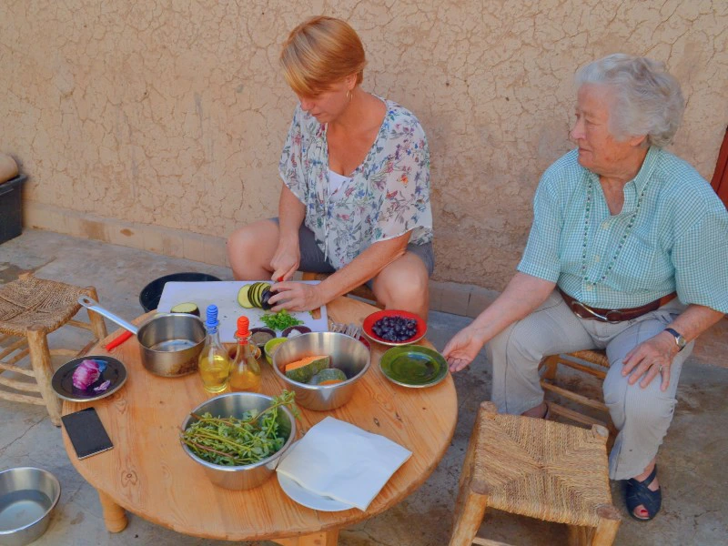 Koken op de boerderij in Marokko