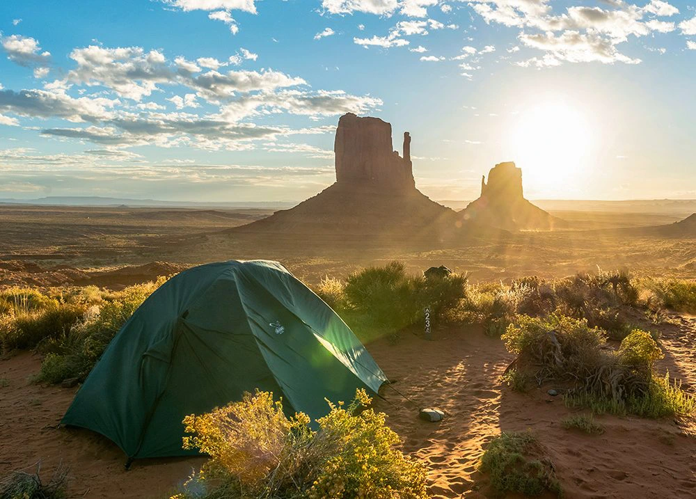 kamperen Monument Valley Amerika