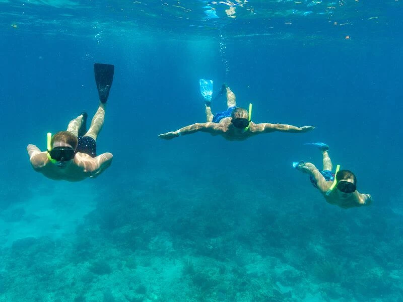 snorkelen met kinderen in Mexico