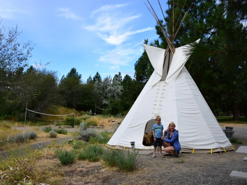 Overnachten in een Tipi Canada