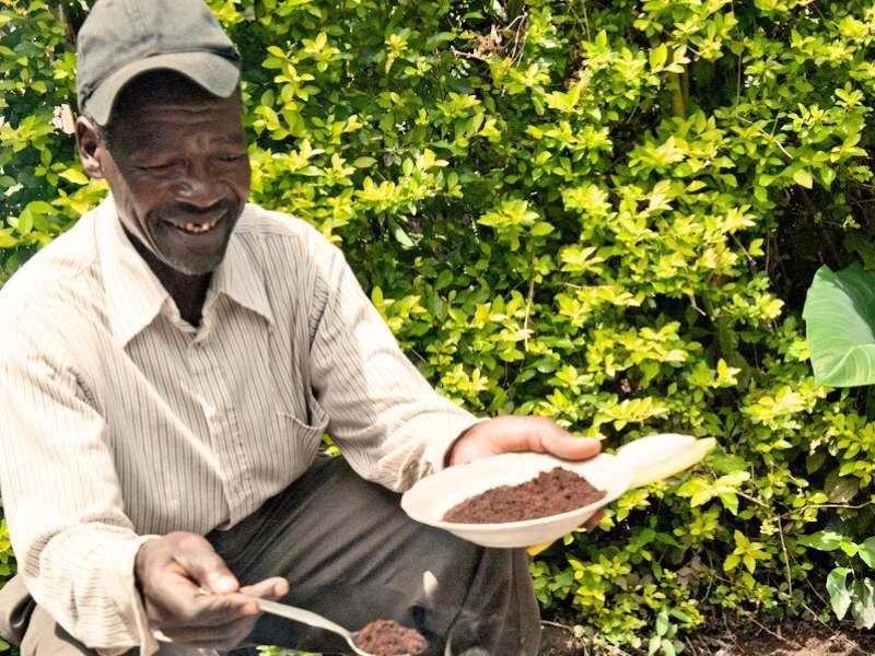 Koffieboer in Tanzania
