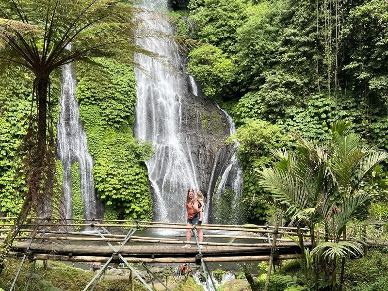 Indonesië eiland Bali bij waterval