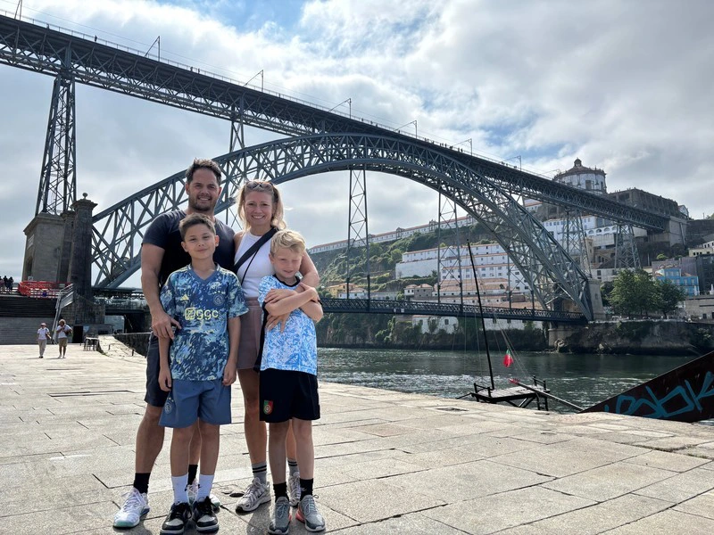 gezin in porto