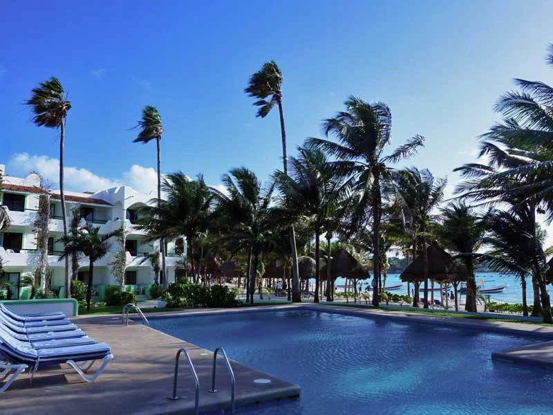 snorkelen Mexico Kids - hotel zwembad