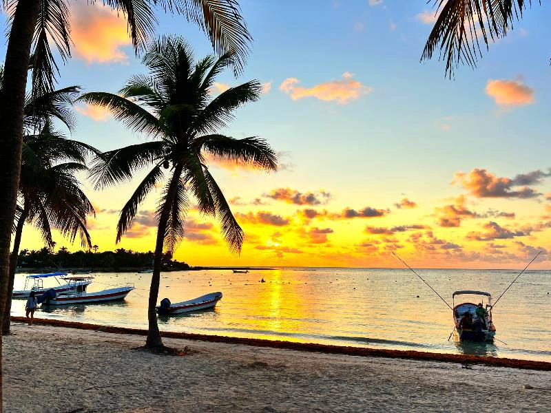 belize strand zon sunset