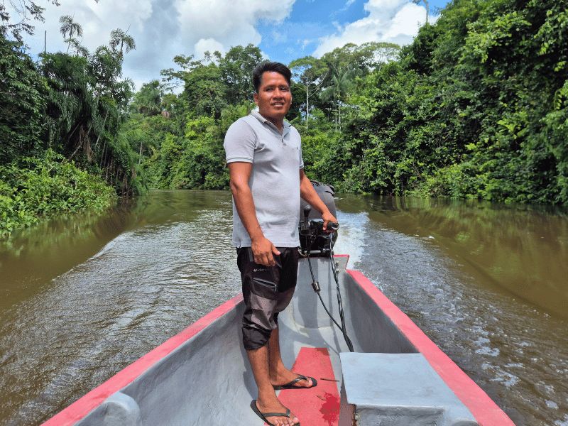 Varen in de Amazone Ecuador