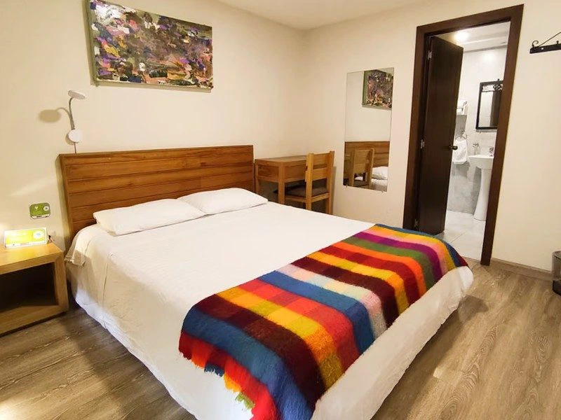 Ecuador Cuenca - hotel slaapkamer