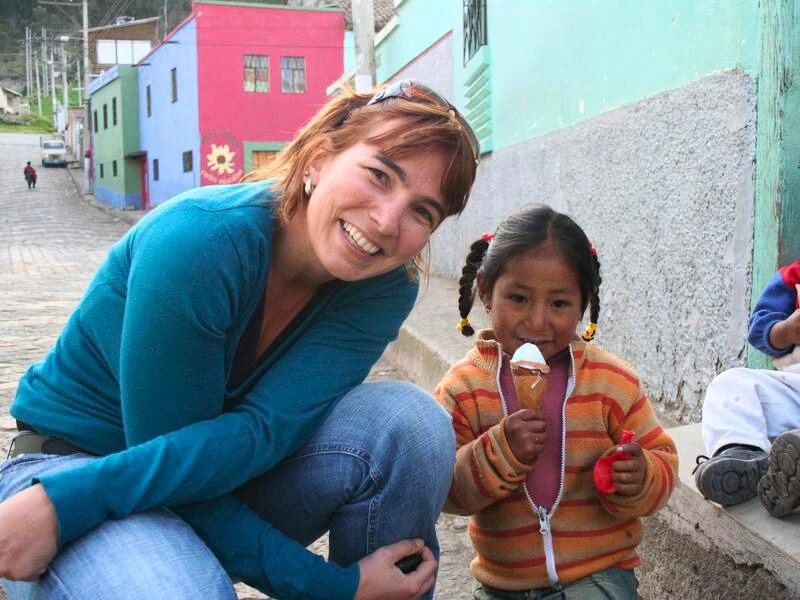 Ecuador Guamote lokale kinderen