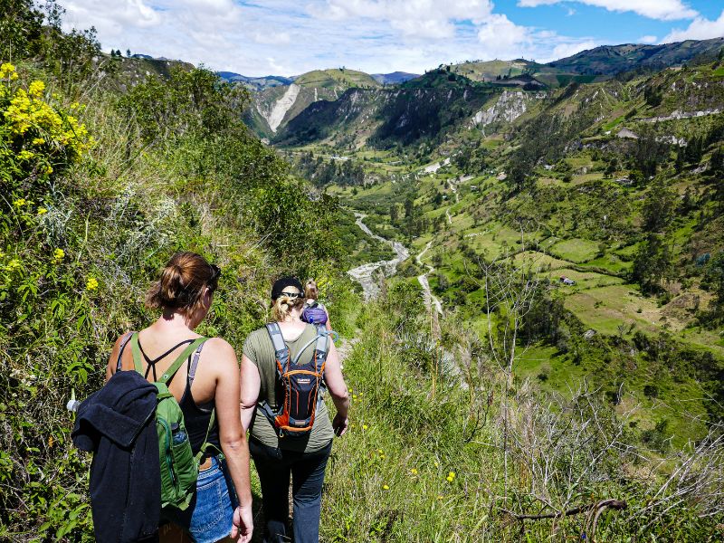 Ecuador Quilotoa hike wandeling