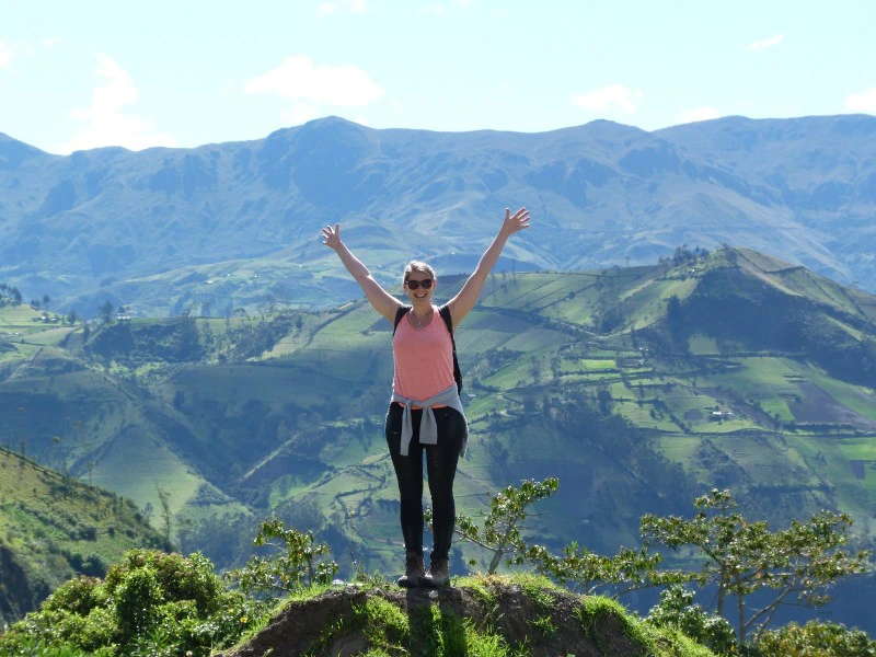 Ecuador - Quilotoa paardrijden landschap 2