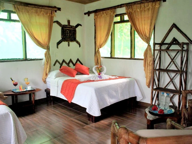 Ecuador Tena - hotel slaapkamer