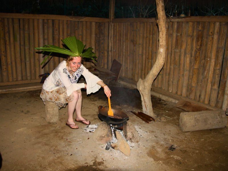 Ecuador Tena food making