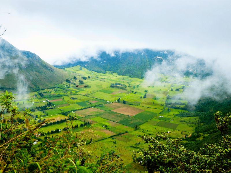 Guamote Ecuador uitzichten