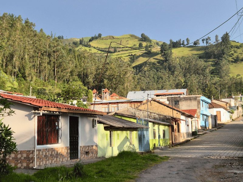 Quilotoa Ecuador straat