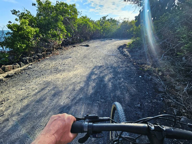 Mountainbiken op Isla Isabela