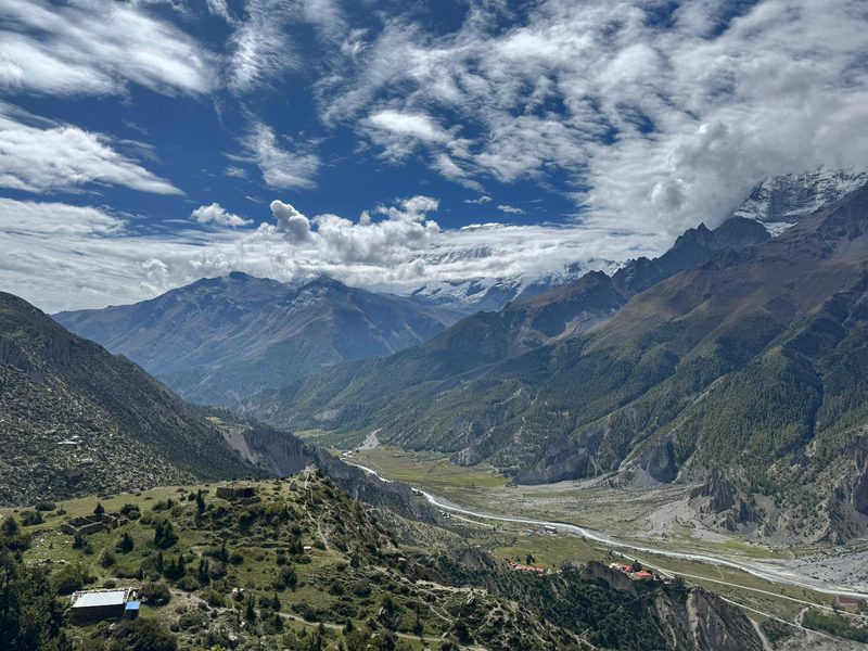 Uitzicht vanaf Annapurna Circuit