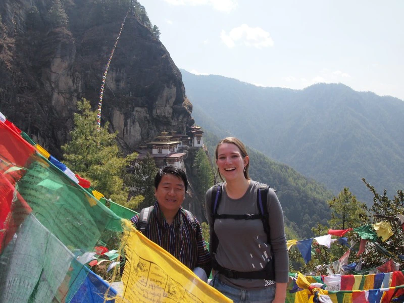 onderweg naar Tigersnest met een gids