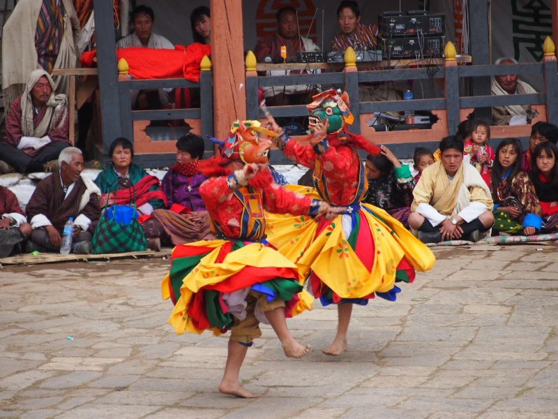 Bhutaans festival Tsechu