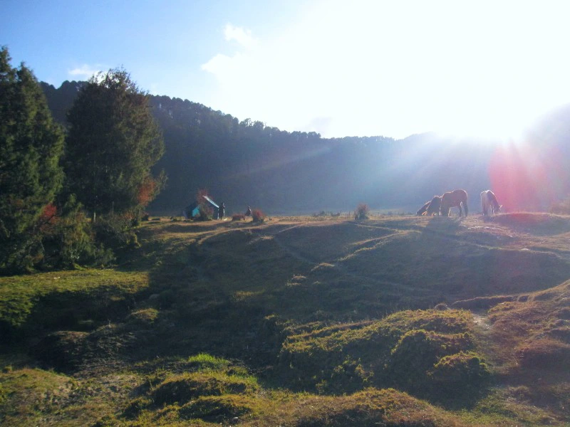 uitzicht tijdens de trekking