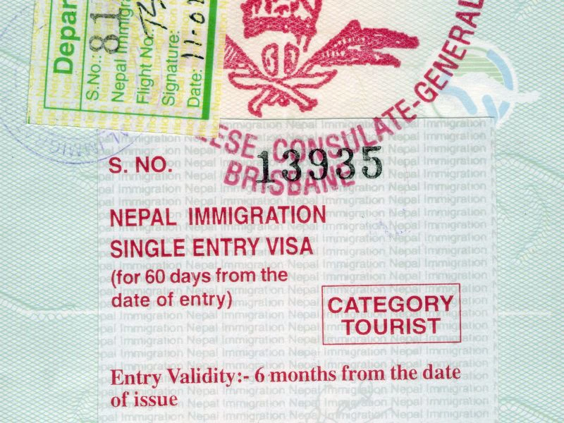 visa en immigratie registratie Nepal