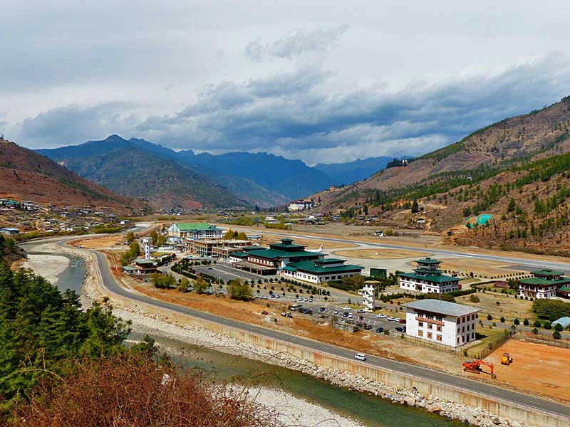 luchthaven van Bhutan