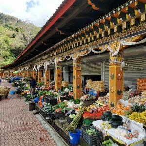 een markt in Bhutan