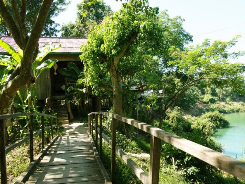 Hotel tuin in Stung Treng