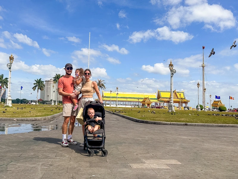 Phnom penh cambodja familie
