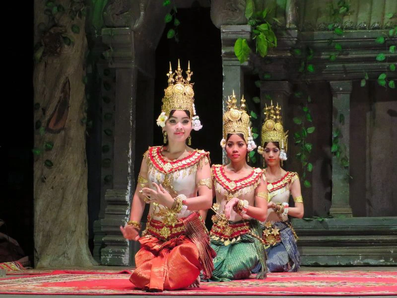Danseressen in cambodja