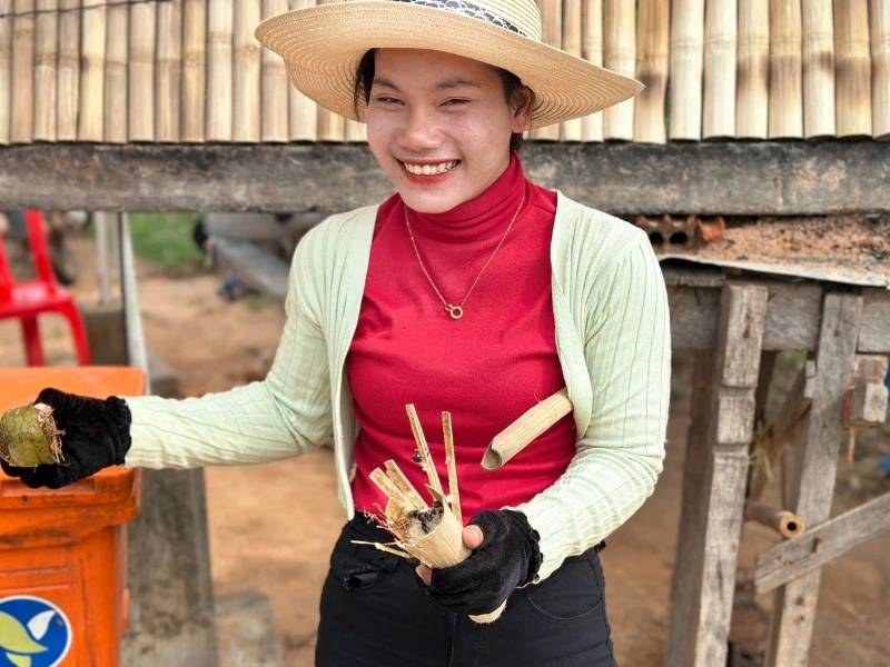 Lokale vrouw in Cambodja