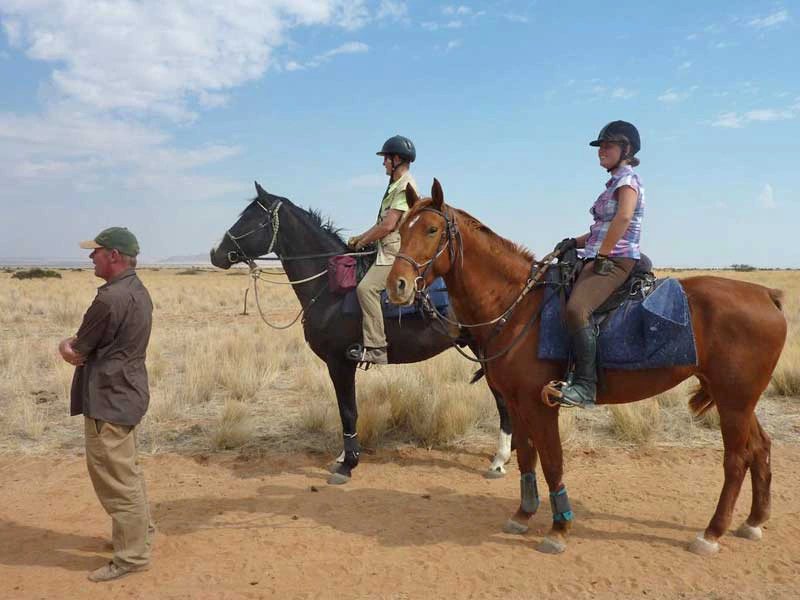 paardrijden in namibie