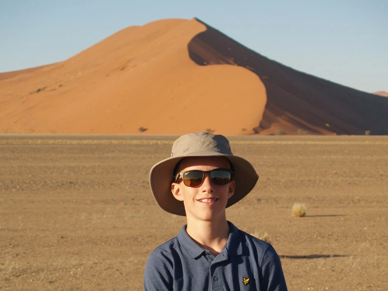 Namibië met kinderen Sossusvlei