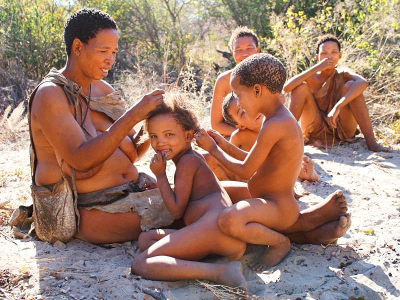 Namibië San kinderen