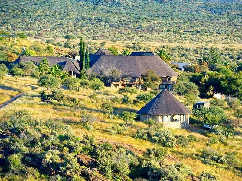 lodge vanuit de lucht