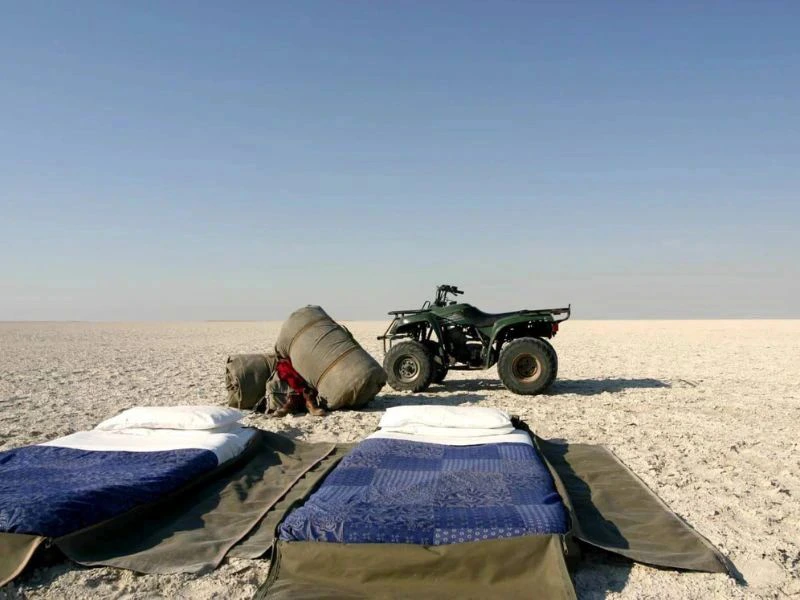 kamperen makgadikgadi zoutpanen
