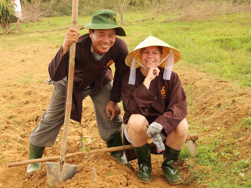 Hué Vietnam - bezoek boerderij