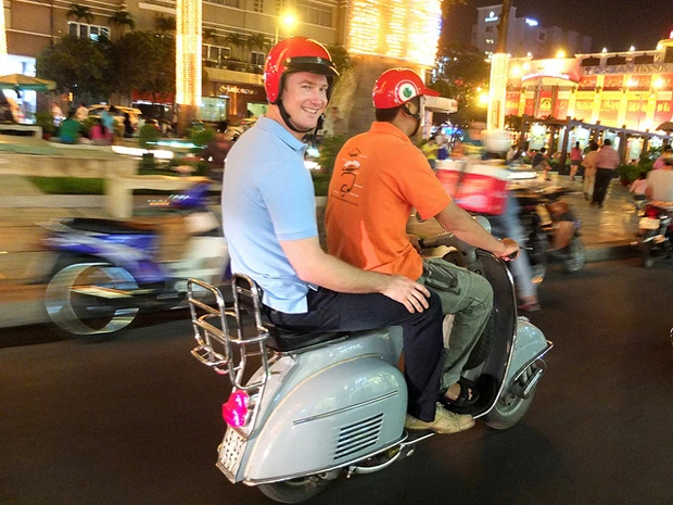 Saigon met kinderen - vespa tour