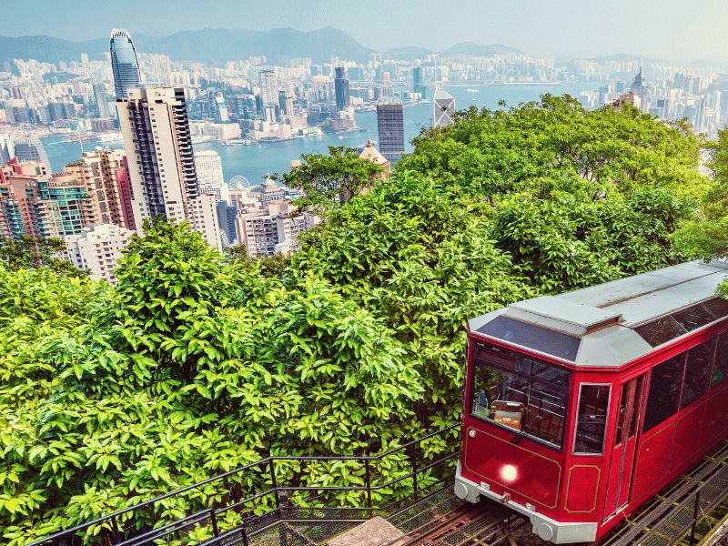 victoria peak tram hong kong