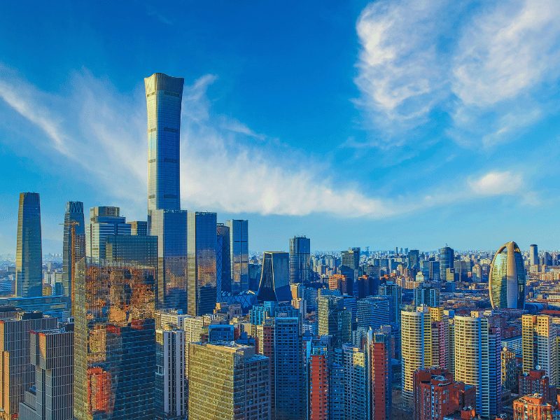 Moderne wijk van Beijing