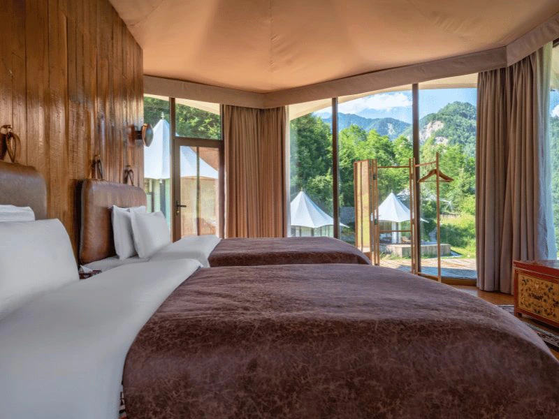 Ecolodge bij Jiuzhaigou